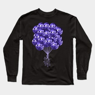 Funky Indigo Disco Ball Balloons Long Sleeve T-Shirt